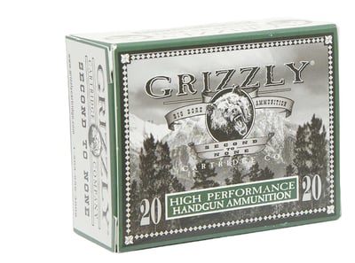 GRIZZLY 9mm 115gr JHP Ammunition 20 Rounds - $9.99 + $12.99 Flat Rate Shipping