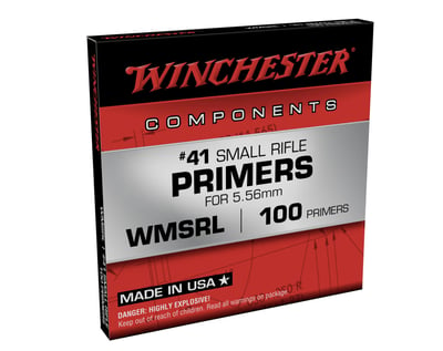 Winchester #41 Small Rifle Primers for 5.56mm 1000ct - $62.98 (Free Shipping over $50)