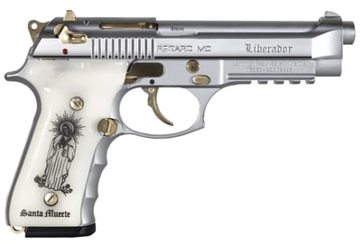 Girsan Regard Liberador II 9mm 4.9" Barrel 18 Rnds Gold/Chrome Engraved - $559.42 (Free S/H on Firearms)