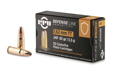 PPU Defensive Line, 7.62x25mm Tokarev, JHP, 85 Grain, 50 Rounds - $25.61 (Buyer’s Club price shown - all club orders over $49 ship FREE)