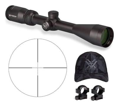 Vortex Crossfire II 4-12x44 Riflescope (Dead-Hold BDC MOA Reticle) with 1-inch Scope Rings and Hat - $129.99 w/code "FCVC130" (Free 2-day S/H)