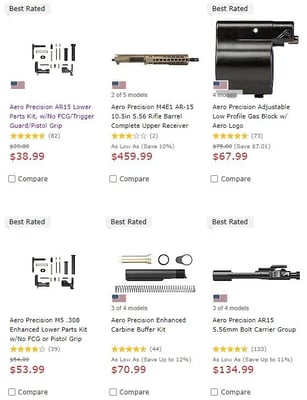 Save 10% on Select Aero Precision Items With Code "AERO10" (Free S/H over $49 + Get 2% back from your order in OP Bucks)