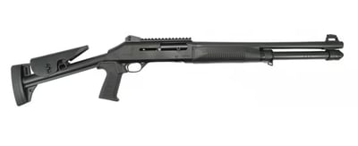 Ermox X-Defense-P1 M4 Type Tactical Semi Auto Shotgun, 12 Ga, Gas Piston Operated, 5+1, 18.5" Barrel, Fiber Optic Front Sight, Choke Tube Set, Black - $349.99