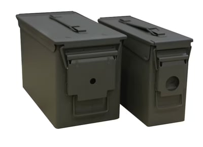 U.S. Ballistics Mil-Spec Ammo Can 2-Can Combo Pack 50 and 30 Caliber - $22.49 