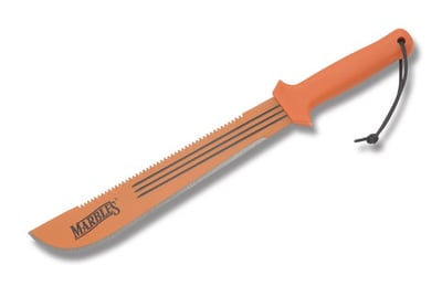 Marbles Machete 14in 1075HC Fixed Blade Bright Orange - $12.85 (Free S/H over $75, excl. ammo)