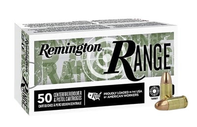 Remington Range 9mm 124gr Brass FMJ 1000 Count Case - $219.99