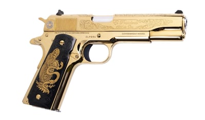 COLT Government 1911 38 Super 5" Barrel 9 Rnd El Presidente De Oro - $2999.99 
