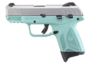 Ruger Security-9 Compact 9mm 3.42" Barrel 10-Rounds Stainless / Turquoise - $258.50