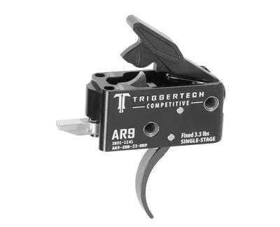TriggerTech AR9/MPX/FX9 Single Stage Black/Black Adaptable Pro Curved 2.5-5.0 lbs Trigger - $194.99 (add to cart price)