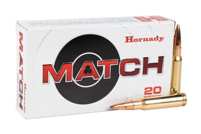 Hornady Match 308 Winchester Ammo 178gr BTHP 20 Rounds - $29.99