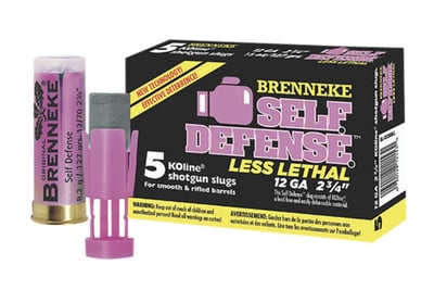Brenneke Less Lethal 12 GA, 2-3/4in. 1/3oz. Lead-Free Slug 5 Rounds - $7.99 