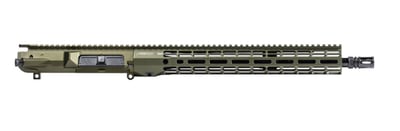 M5 Complete Upper, 16" .308 Mid Barrel, 15" ATLAS R-ONE M-LOK HG ODG Anodized - $624 (add to cart price)  (Free Shipping over $100)