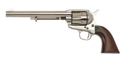 Cimarron Firearms Cavalry Scout Revolver 45 Colt (Long Colt) 7.5" Barrel 6-Round Nickel Walnut - $651.55 + Free Shipping