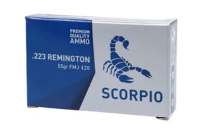 STV Technology Scorpio .223Rem 55 Grain Fmj 20Rd Box - $9.99