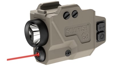 SOLOFISH 650 Lm Grey Pistol Light and Red/Green/Blue Laser Combo Slidable Strobe & Memory Function Magnetic Charging from $24.99 (Free S/H over $25)
