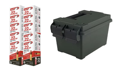 Aguila 22LR 38gr CP HP 1250 Rounds w/ Ammo Can - $66.99 (Free S/H over $99)