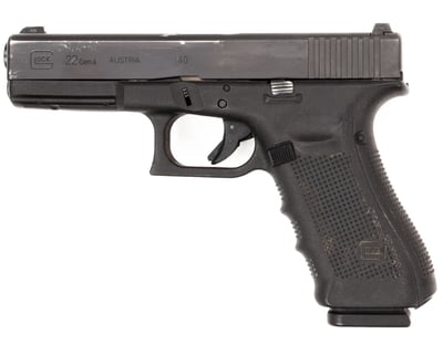 Glock G22 Gen 4 (Le Trade-In) USED .40 S&W 4.5" Barrel 15 Rounds - $323.99  ($7.99 Shipping On Firearms)