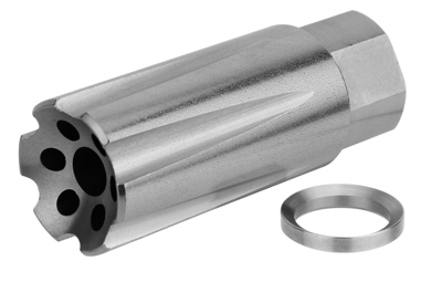 Tacfire MZ1020-9MM 9mm 1/2x36 Forward Style Stainless Steel MB - $17.99