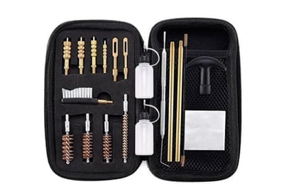 BOOSTEADY Universal Handgun Cleaning kit .22,.357,.38,9mm,.45 Caliber Pistol Cleaning Kit Bronze Bore Brush and Brass Jag Adapter - $14.99 (Free S/H over $25)