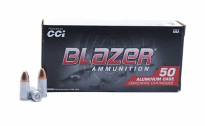 CCI Blazer 9mm 115 Grain FMJ Aluminum Case 1000 Rnd - $219.99 