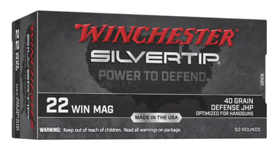Winchester 22 Win Mag Silvertip 40 Gr JHP 1000 Rnd - $270 (Free S/H)
