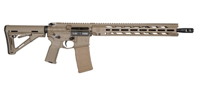 Diamondback DB15 5.56x45mm NATO 30+1 16", FDE, 15" M-Lok Anti-Rotation Handgaurd, Magpul CTR Stock & K2 Grip, Obsidian Muzzle Brake, Ambi Safety - $776.98 (add to cart price)
