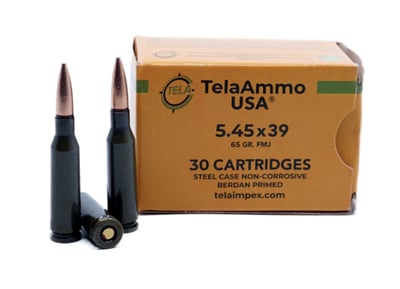 TelaAmmo USA 5.45x39mm 65 Grain FMJ Steel Case 1500Rnd - $1099.99 + Free Shipping 