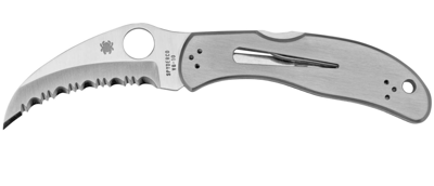 Spyderco C08S Harpy 2.75" VG-10 Stainless Steel Hawkbill Stainless Steel Handle Folding Spyderedge - $90.40 (add to cart price) 