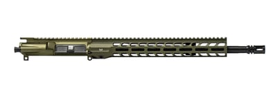 AR15 16" 5.56 Mid-Length HBAR Complete Upper w/ 13.5" Slimline Handguard OD Green Anodized - $390  (Free Shipping over $100)