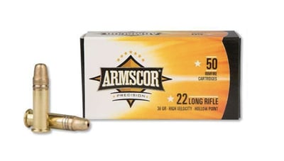 Armscor .22 LR 36 Grain HVHP 50 Rounds - $2.49