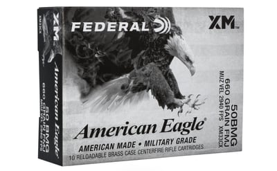 American Eagle Rifle 50 BMG 660 Grain 10 Rnd - $39.95