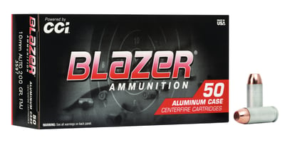 Blazer Ammo 10mm 200gr Total Metal Jacket Ammunition 50 Rounds - $17.67
