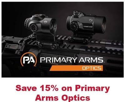Save 15% with Coupon on Primary Arms Products (Free S/H over $49 + Get 2% back from your order in OP Bucks)