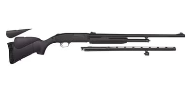 Mossberg 500 Youth Combo 20 Gauge Pump Action Shotgun 24/22" Barrel Blued and Black Adjustable - $411.69 + Free Shipping