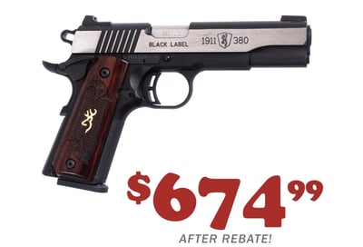 Browning 1911 380ACP Black Label Medallion Pro NS - $699.99 ($674.99 after $25 MIR)