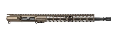 M4E1 Threaded 16" 5.56 Carbine Length M4 CHM/PH Barrel No Forward Assist Complete Upper W/ 13.5" Slimline Handguard - Kodiak Brown Anodized - $399  (Free Shipping over $100)