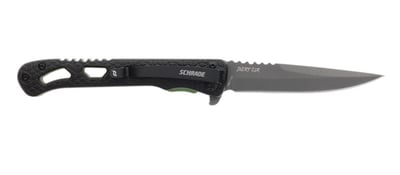 BACKORDER - Schrade INERT Clr Folding Knife 3.5" Drop Point AUS-10 Titanium Nitride Blade Aluminum Handle Black - $17.95 (Free Shipping on $100+ Orders)