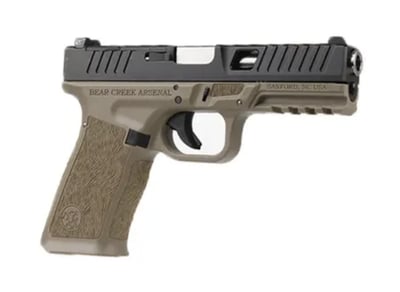 BC-101 BCA Grizzly Window Cut 9mm Handgun 1:16 Twist 17+1 Capacity FDE Stainless Steel-Non-fluted-416R Stainless Steel-Non-Threaded - $299