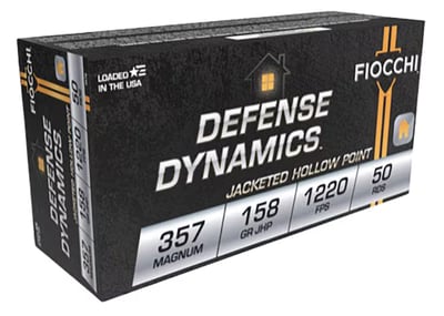 Fiocchi Shooting Dynamics 357 Mag 158 Grain Jacketed Hollow Point 50 Rnd - $24.53 (Free Shipping on $100+ Orders)