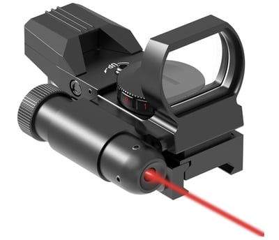 Feyachi RSL-18 Reflex Sight 4 Reticle Red & Green Dot Sight Integrated Red Laser - $30.17 + FREE Shipping