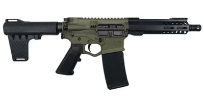 ATI Omni 5.56 NATO AR-15 Style Pistol 7" M-LOK Handguard, Blade Style Brace Battlefield Green - $349