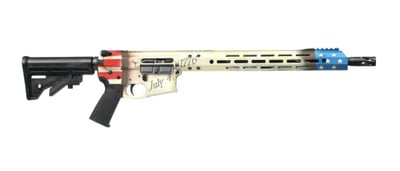 BC-15 .300 Blackout 1776 We The People Cerakote Billet Rifle 16" 416R SS Bear Claw Fluted Heavy Barrel 1:8 Twist Carbine Length Gas System 15" MLOK BCA Stock & Grip (No Magazine) - $774.92