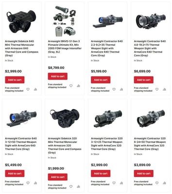 25% off Armasight Sights - Discounts of up to $2199 off + FREE shipping! - Use code "FCAS25"