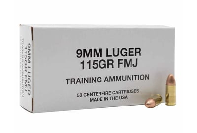 CCI Training Ammunition 9mm Ammo 115gr 50 Rounds - $11.49