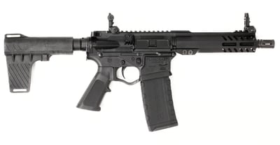 Plum Crazy AR Pistol W/Brace & Flip-Up Sights - $375.99 