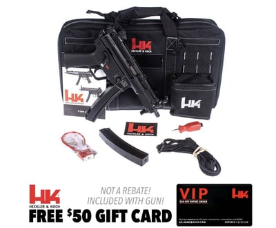 H&K SP5K PDW 9mm 5.83" Barrel 2-30 Rnd - $2499.99 