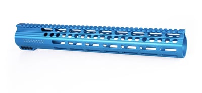 AR 308 Handguard M-LOK Blue 15" Five Rows - $26.99 