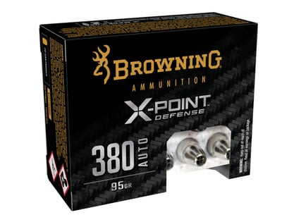 Browning X-Point 380 ACP 95 Grain Jacket Hallow Point 1000 Rnd - $330 (Free S/H)