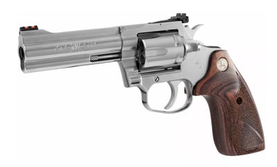 Colt King Cobra Target 357 Mag 4.25" Barrel 6 Rnd Stainless Altamont Wood Grips - $817.48 (S/H $19.99 Firearms, $9.99 Accessories)