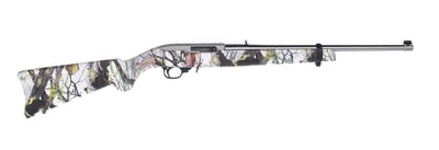 Ruger 10/22 22LR 18.5" Barrel 10 Rnd Stainless Camo Stock - $259.99